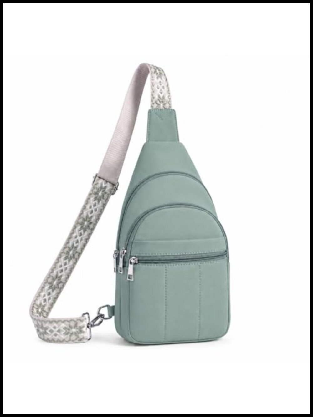 RFID Anti Theft Crossbody Sling Bag Water Resistant Nylon Puffer Purse